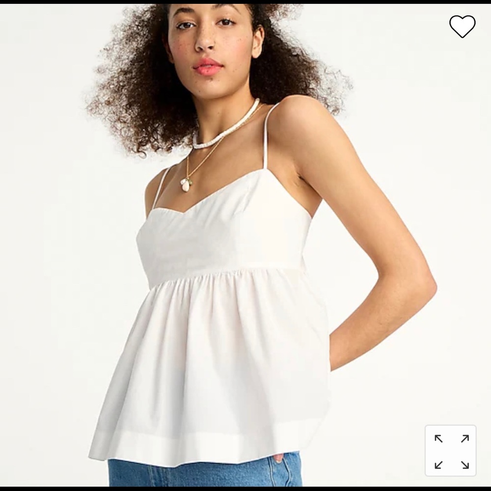 J. Crew Flowy Cotton Poplin Camisole